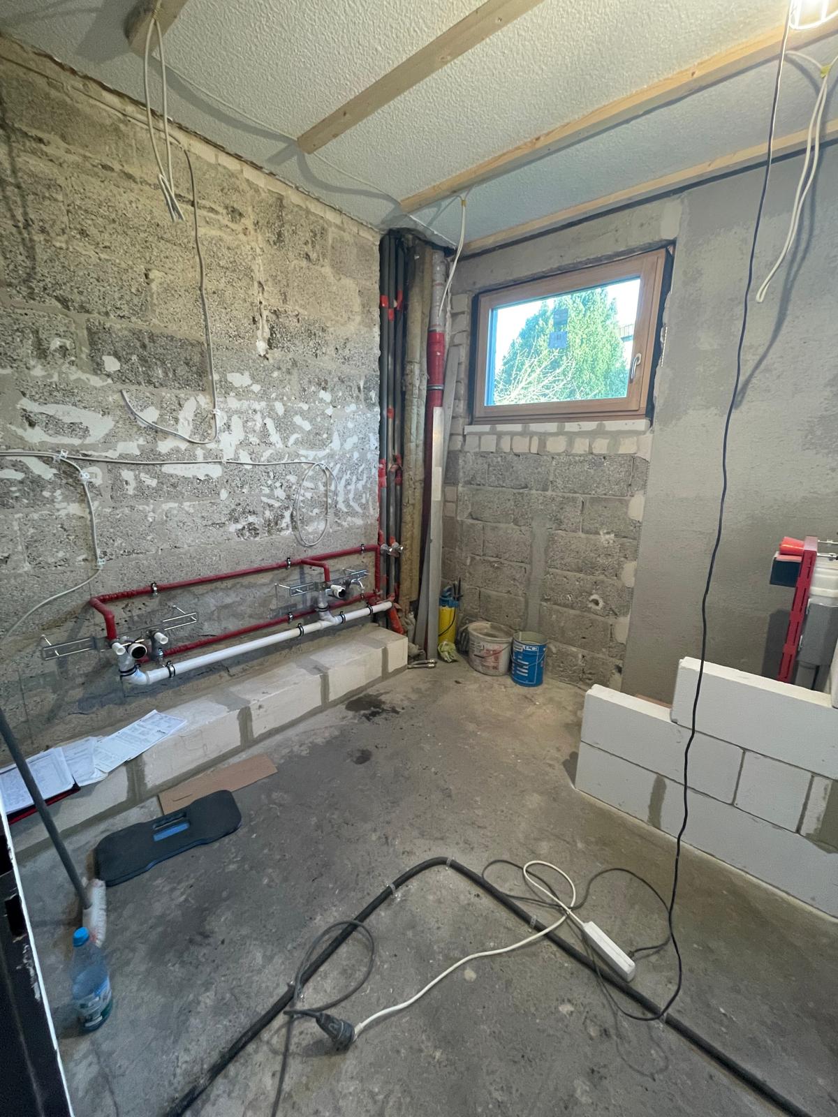 Entkernung und neue Wasserinstallation