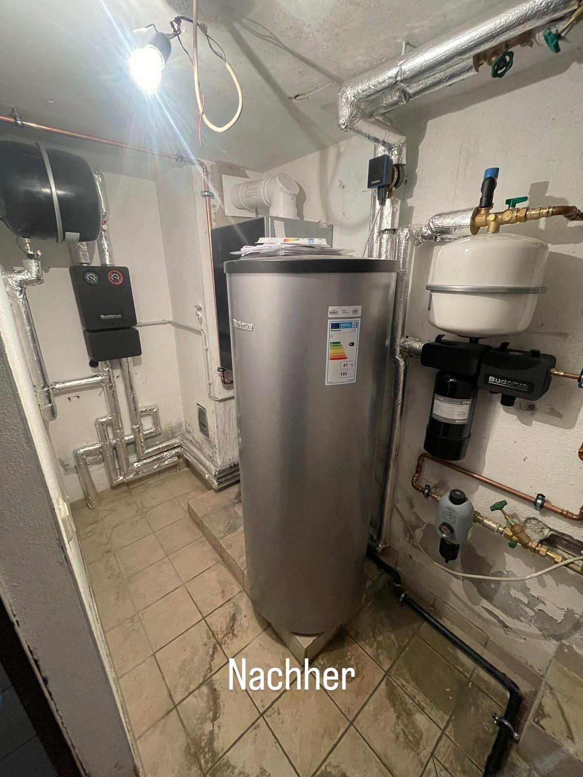 Nachher: Warmwasserspeicher-Austausch