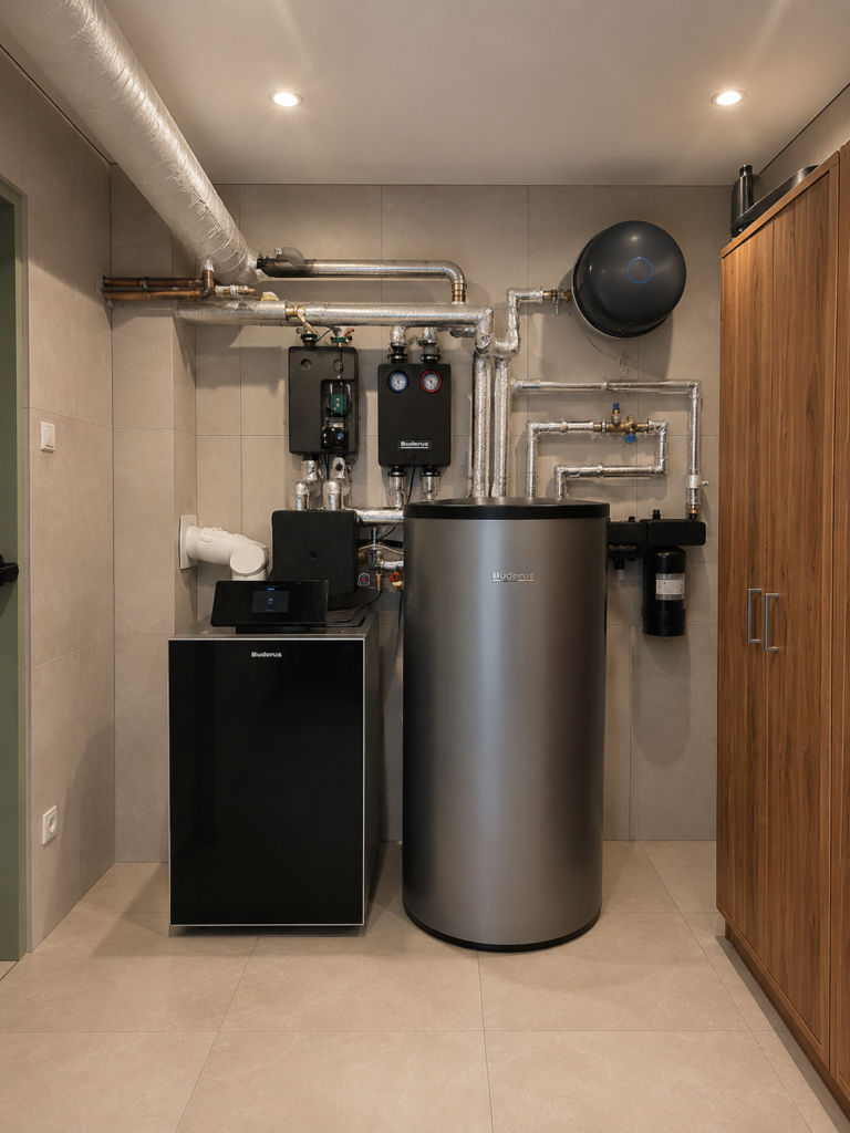 Neue Heizungsanlage nach Installation durch BLK Haustechnik in Heusenstamm