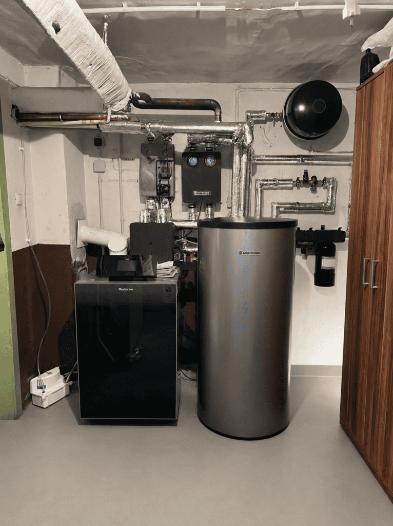 Neue Heizungsanlage nach Installation durch BLK Haustechnik in Heusenstamm