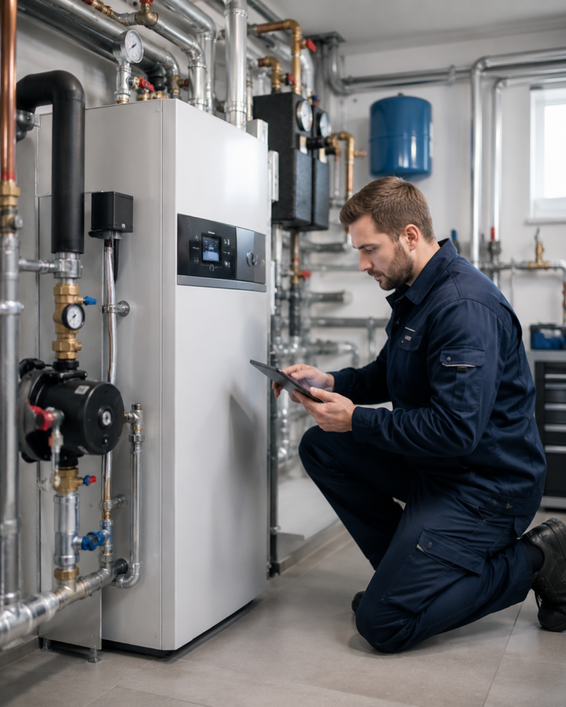 Saubere Heizungsinstallation durch BLK Haustechnik in Dreieich